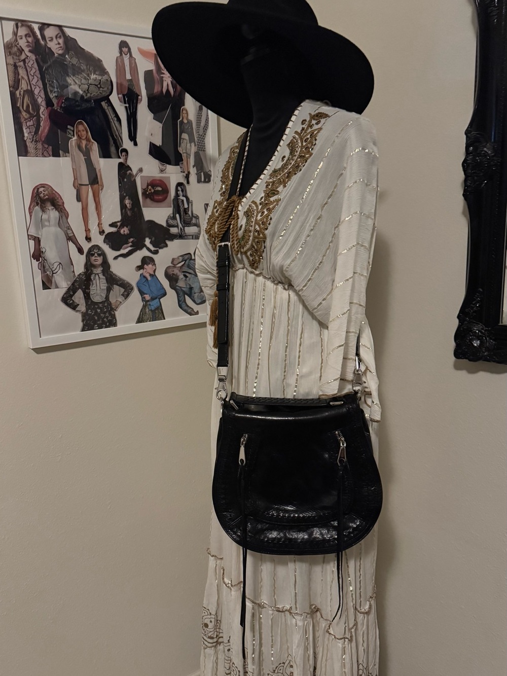Rebecca Minkoff Black Leather Crossbody Bag
